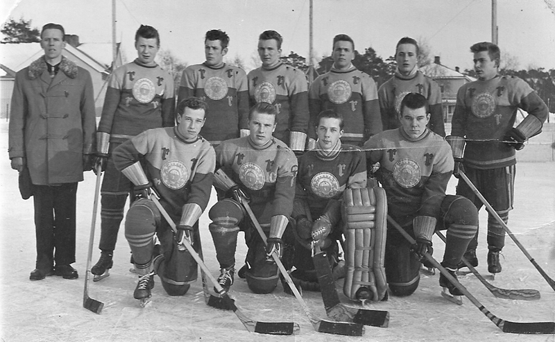 A-junioreiden Suomen mestarit 1957-1958.