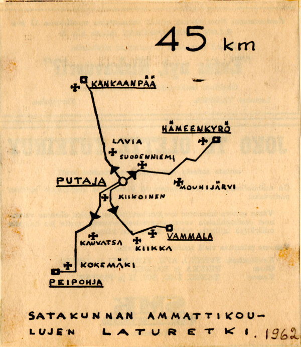 Tahkon Hiihdon latukartta