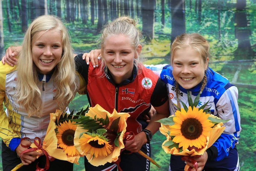 Nuorten MM-kilpailujen mitalistit 2014.