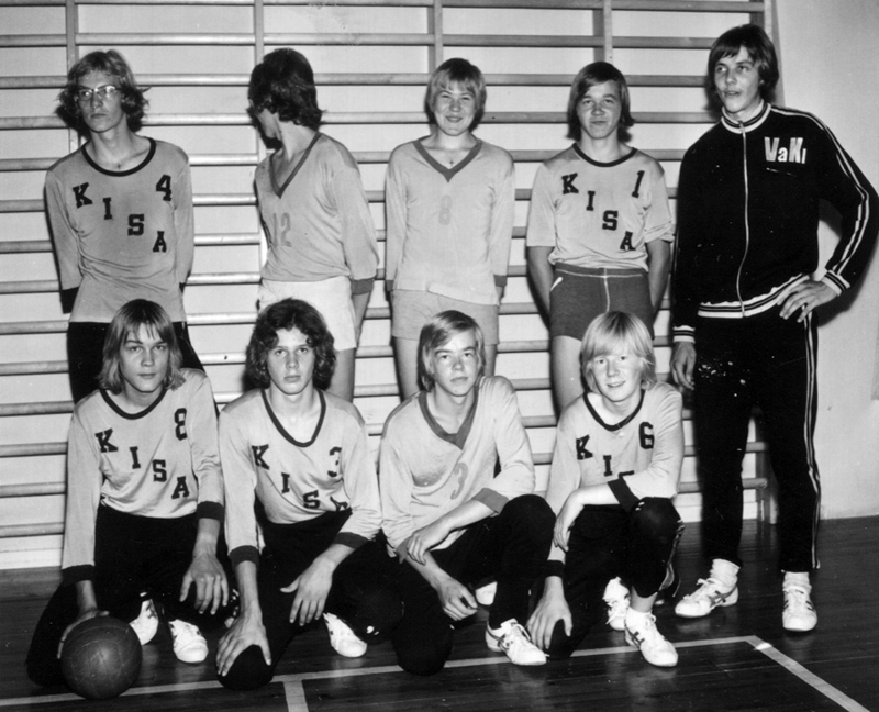 Kisan B-pojat 70 -luvun alkupuolella.