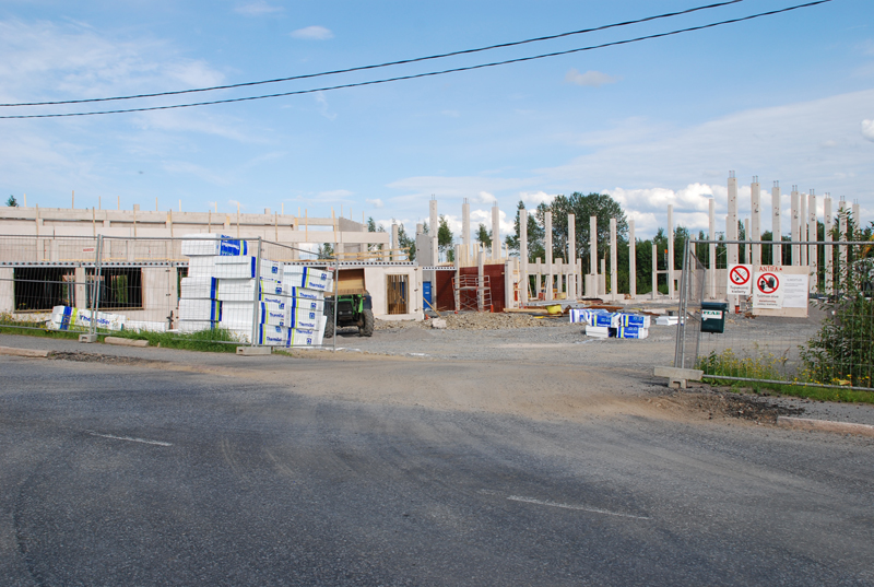 Pallohallin runko pystyss�!